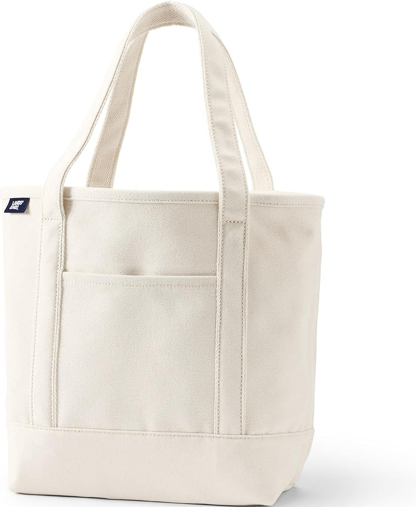 Lands' End Open Top Canvas Tote Bag | Amazon (US)