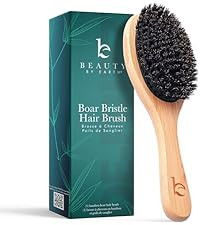 Boar Bristle Hair Brush for Women and Men, Natural 100% Soft Boars Hairbrush for Fine and Thin Ha... | Amazon (US)