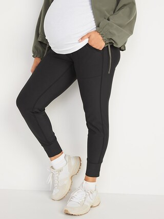 Maternity High-Waisted PowerSoft 7/8-Length Jogger Pants | Old Navy (US)
