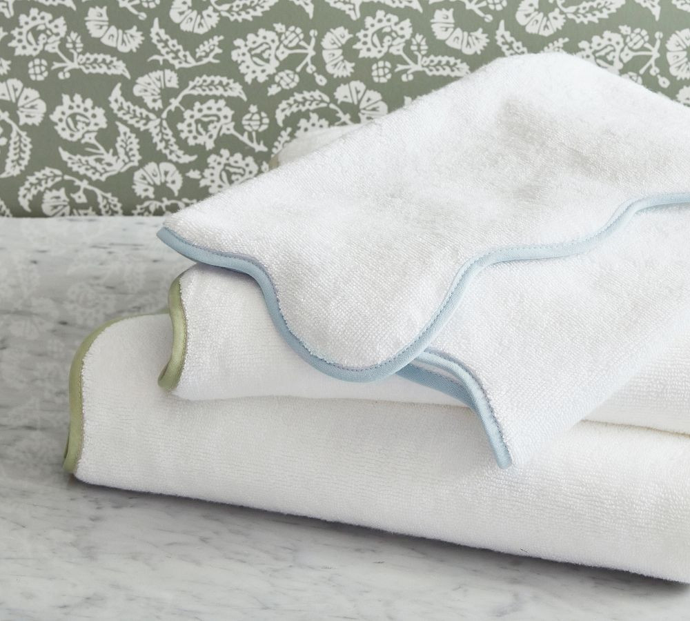 Julia Berolzheimer Lucy Scalloped Towel | Pottery Barn (US)