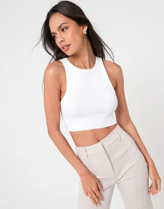 Cropped Racer Knit Tank | Glassons (AU & NZ)