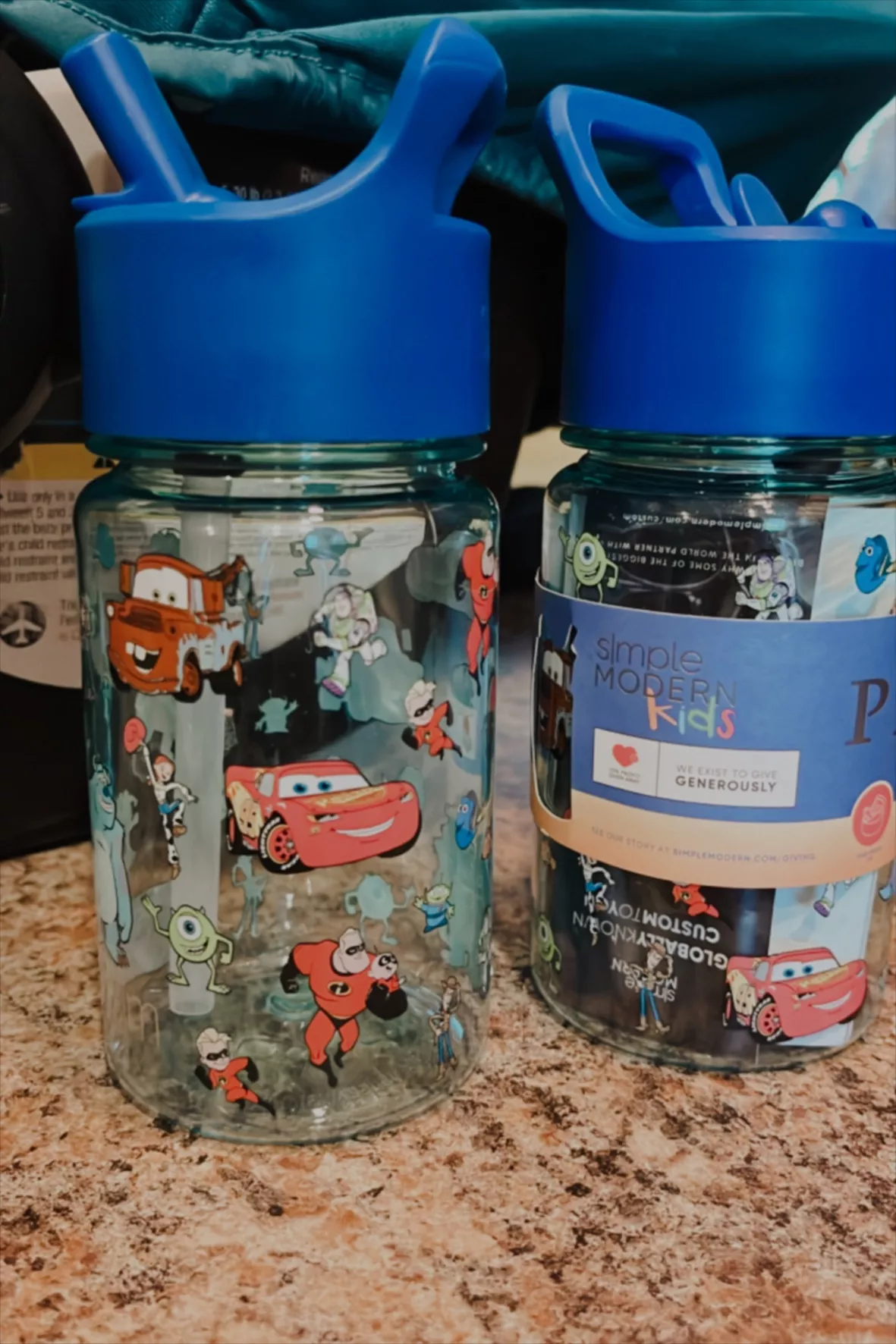 Simple Modern Disney Pixar Lightning McQueen Kids Water Bottle