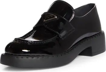 Triangle Logo Patent Leather Loafer | Nordstrom