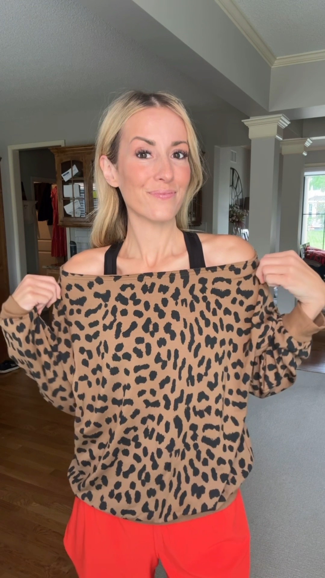 Sucker for leopard anything and this off the shoulder, light sweatshirt is 10/10!  I’m in the M and paired it with my favorite shoes and shorts.

#LTKootd #LTKOver40 #LTKActive