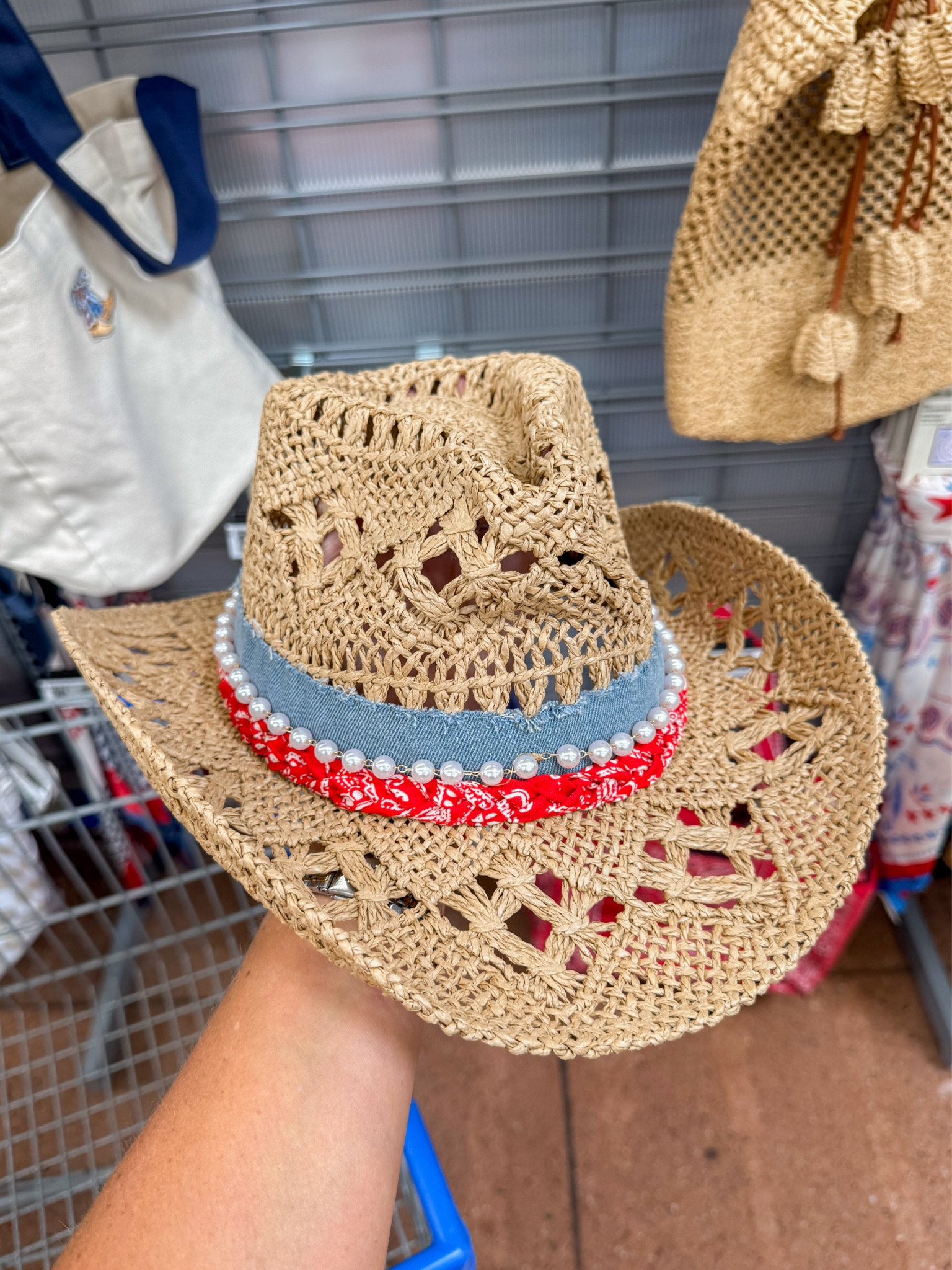 Patriotic straw cowboy hat from Walmart!

#LTKSeasonal