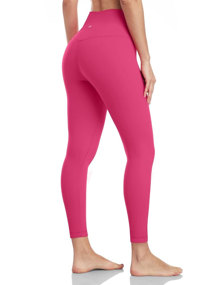 HeyNuts Essential/Pure&Plain 7/8 Leggings, High Waisted Compression Soft Pants Workout Athletic Y... | Amazon (US)