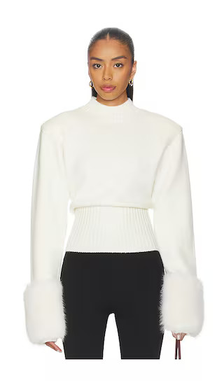 Jenner Knit Top in Ivory | Revolve Clothing (Global)