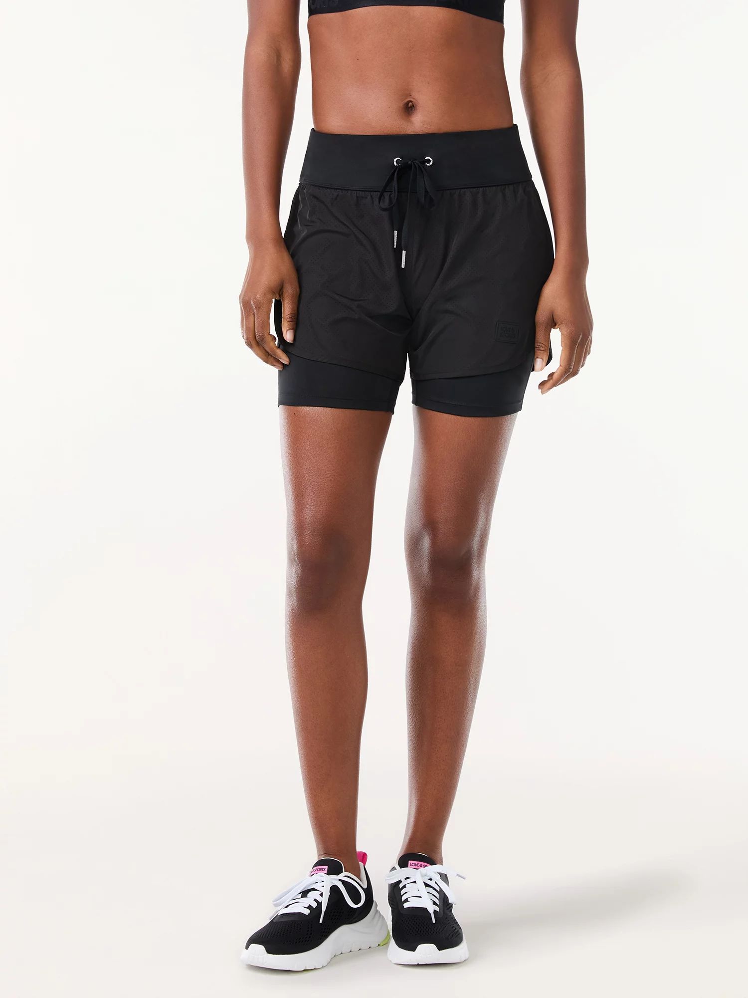 Love & Sports Women's Running Shorts with Compression Liner | Walmart (US)