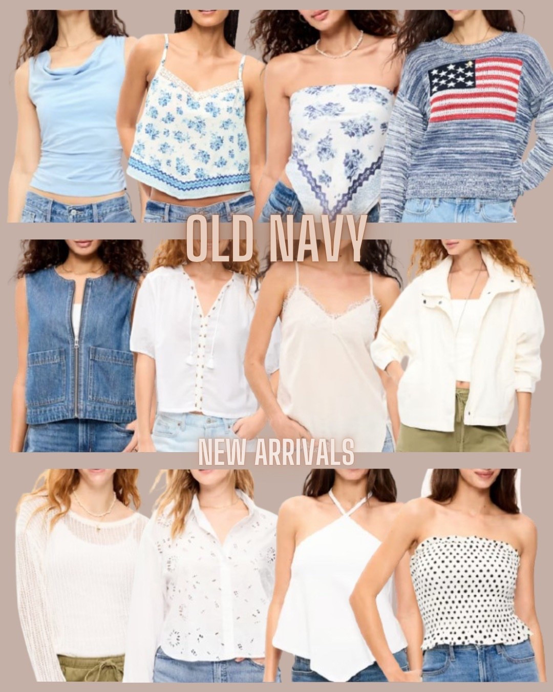 Sale ends today
Old navy 
Denim top
Flat sweater
Tank top
Handkerchief top
White top

#LTKSaleAlert