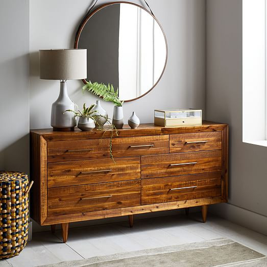 Alexa Reclaimed Wood 7-Drawer Dresser (70") | West Elm (US)