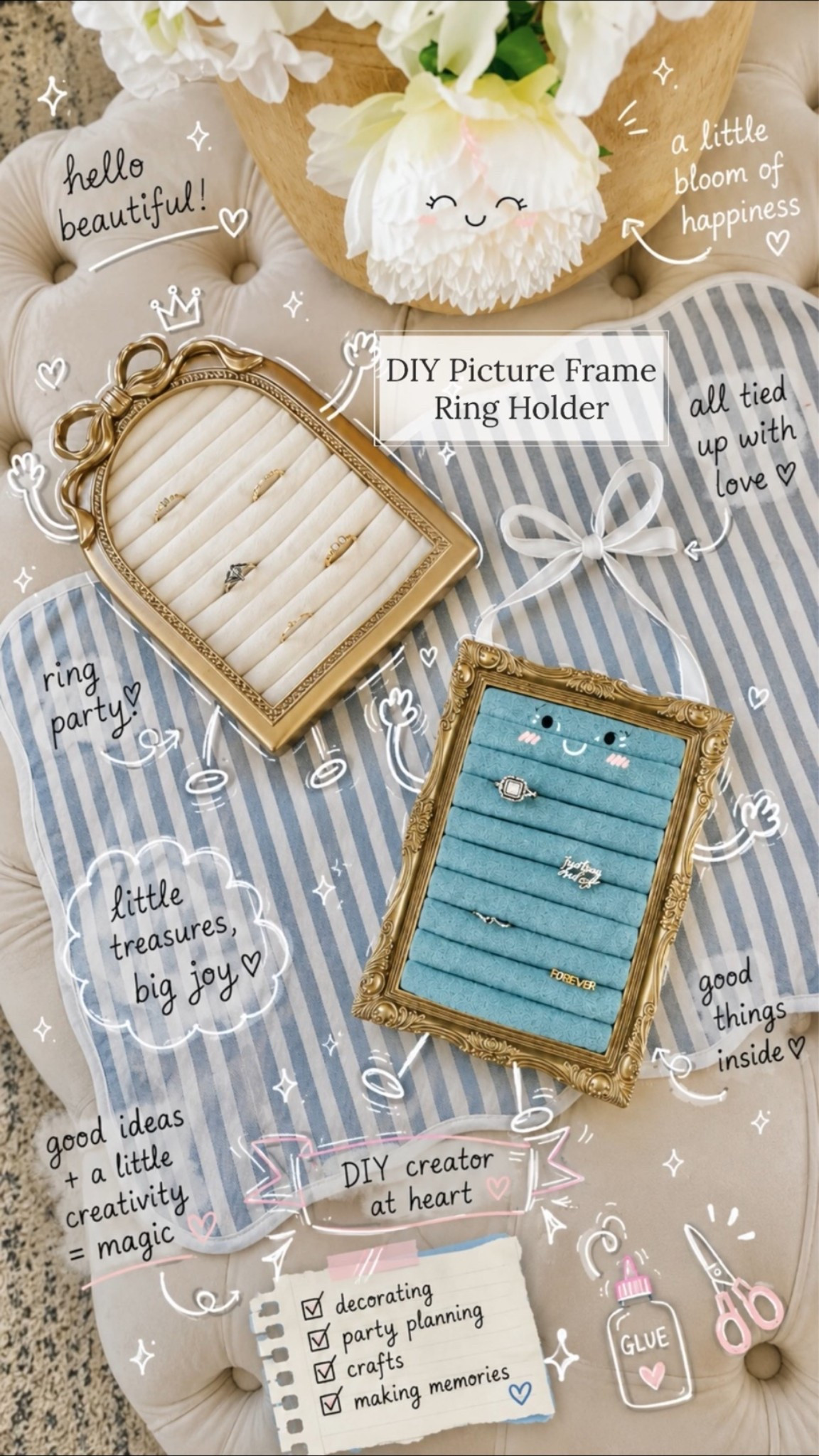 DIY picture frame ring holder

#LTKdayinmylife #LTKHome #LTKvlog