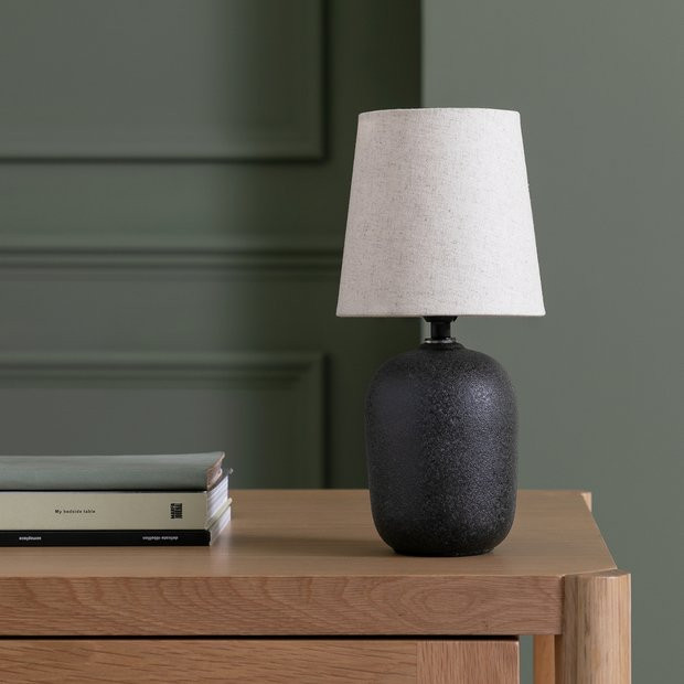 Buy Habitat Mini Hashi Ceramic Table Lamp - Black | Table lamps | Habitat | Habitat UK
