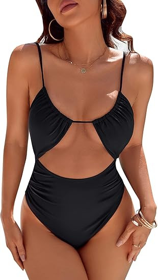 Blooming Jelly Womens One Piece Swimsuit Tummy Control Bathing Suit Sexy Slimming Flattering Cute... | Amazon (US)