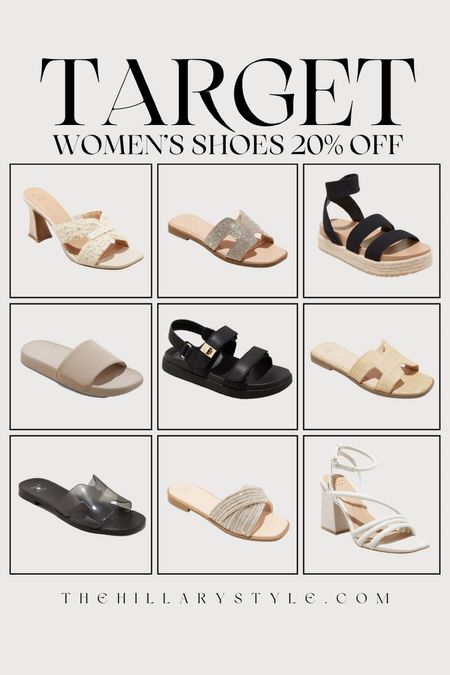 Target: Women’s Shoes 20% Off. summer shoes, spring shoes, sandals, heels, espadrilles, slip on sandals, heels, casual shoes, casual sandals, heeled sandals, black sandals, neutral sandals.

#LTKstyletip #LTKsalealert

#LTKSeasonal