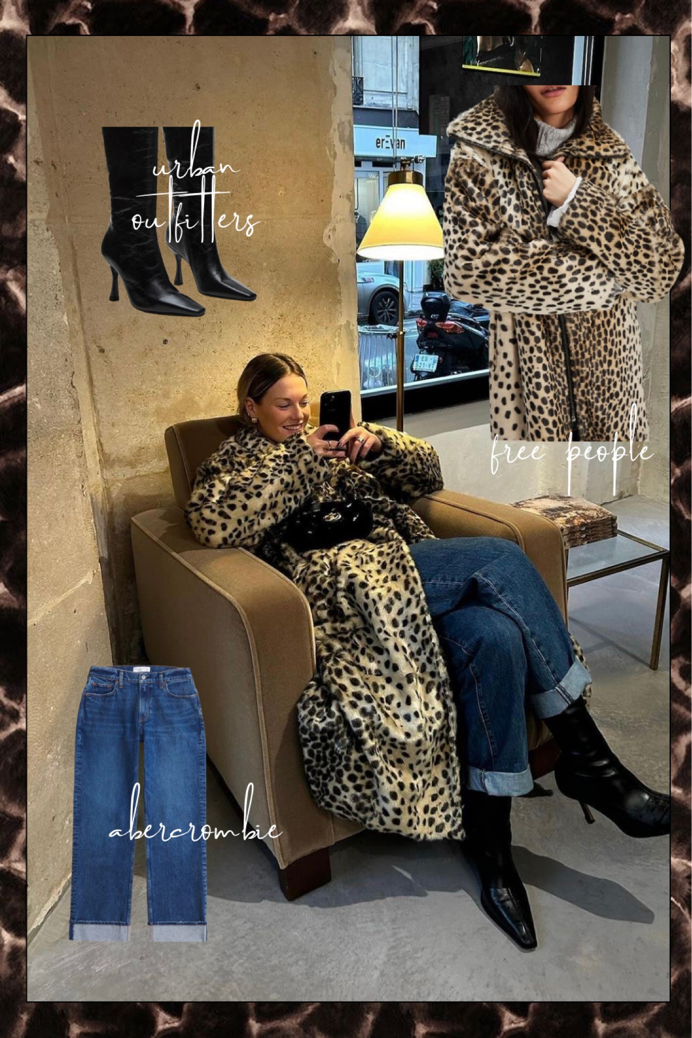 winter outfit ideas: shop the look - leopard coat, cheetah coat, faux fur coat, dark wash’s baggy jeans, black boots, ankle boots, skinny heel boots

#LTKSeasonal #LTKStyleTip #LTKShoeCrush