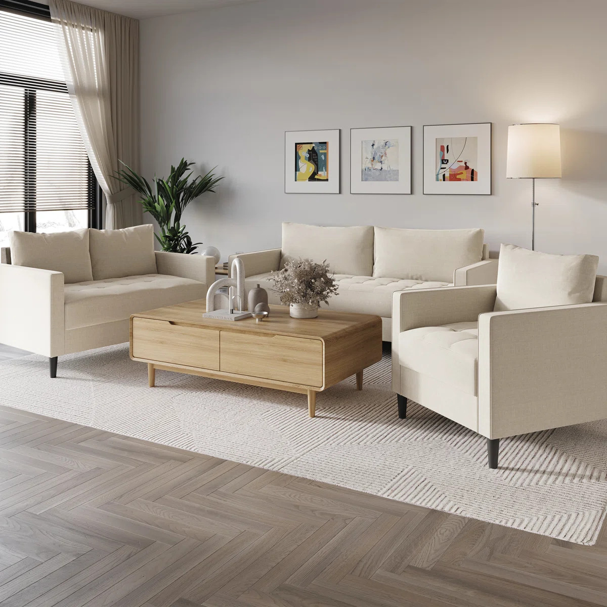 Barkim 3 - Piece Living Room Set | Wayfair North America