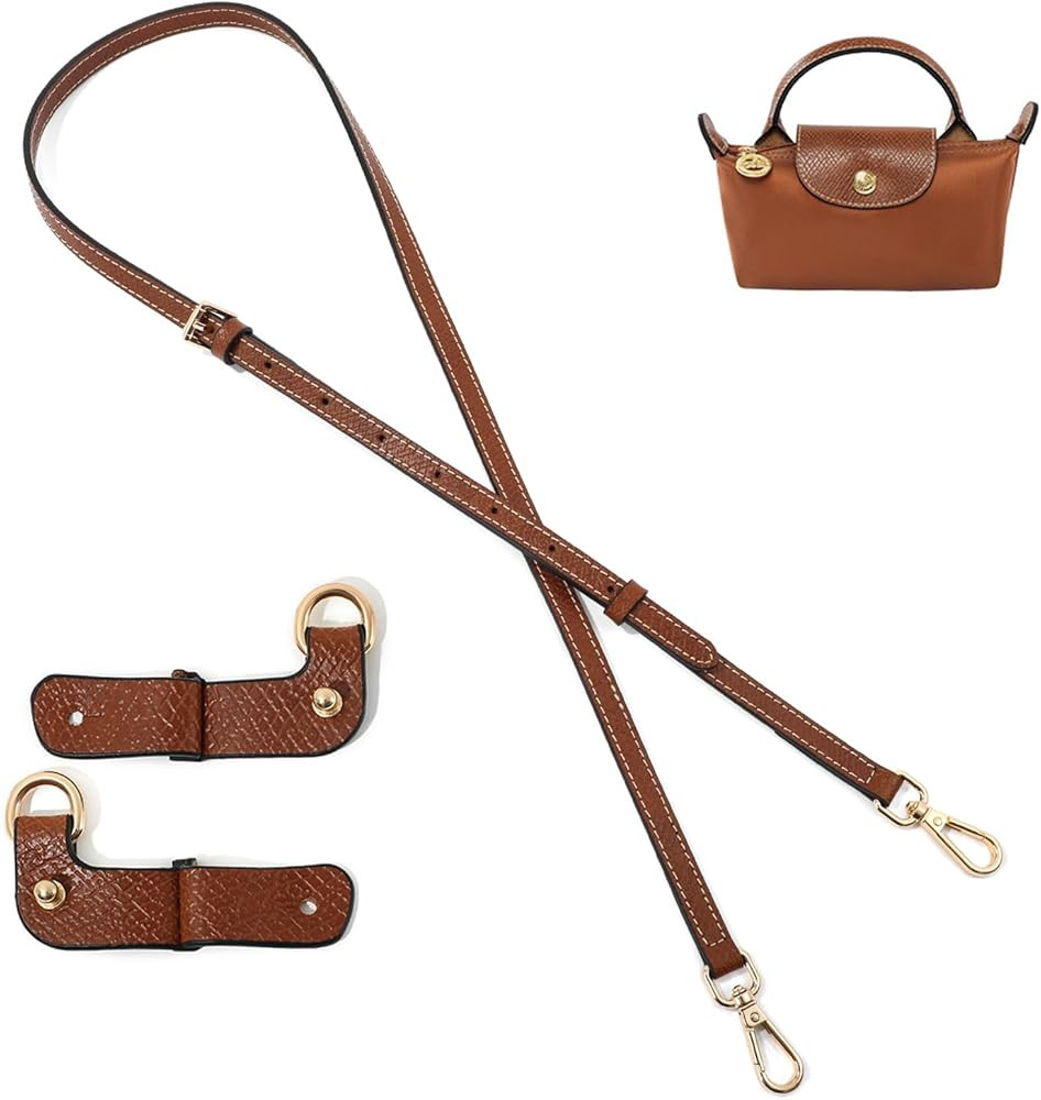 Purse Strap Leather Purse Crossbody Adjustable Shoulder Strap for Suitable for Long Champ Handbag... | Amazon (US)