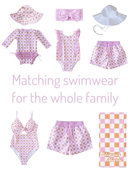 Matching swimwear for the whole family 

#LTKswim #LTKkids #LTKfamily