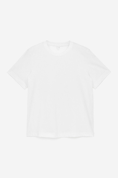 T-shirt en tissu léger LILY – Blanc – Femme – ARKET FR | Arket EU