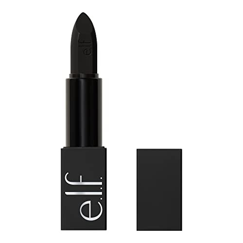 e.l.f. O Face Satin Lipstick, Richly Pigmented, Nourishing & Long-Lasting Creamy Lipstick, Infused With Jojoba, Vegan & Cruelty-Free, All Night | Amazon (US)