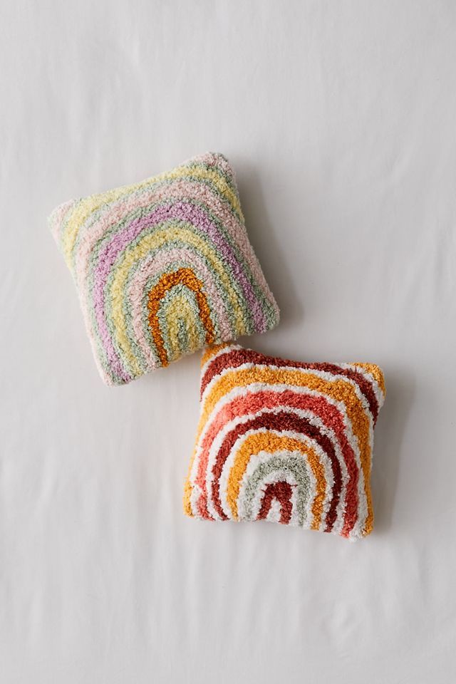 Rainbow Tufted Mini Throw Pillow | Urban Outfitters (US and RoW)