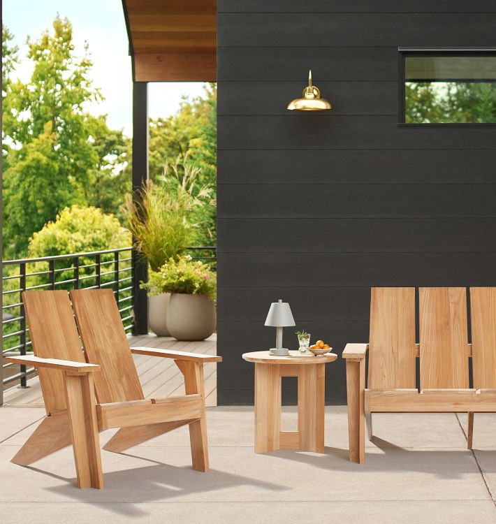 Vaughn Teak Outdoor Lounge Collection | Rejuvenation