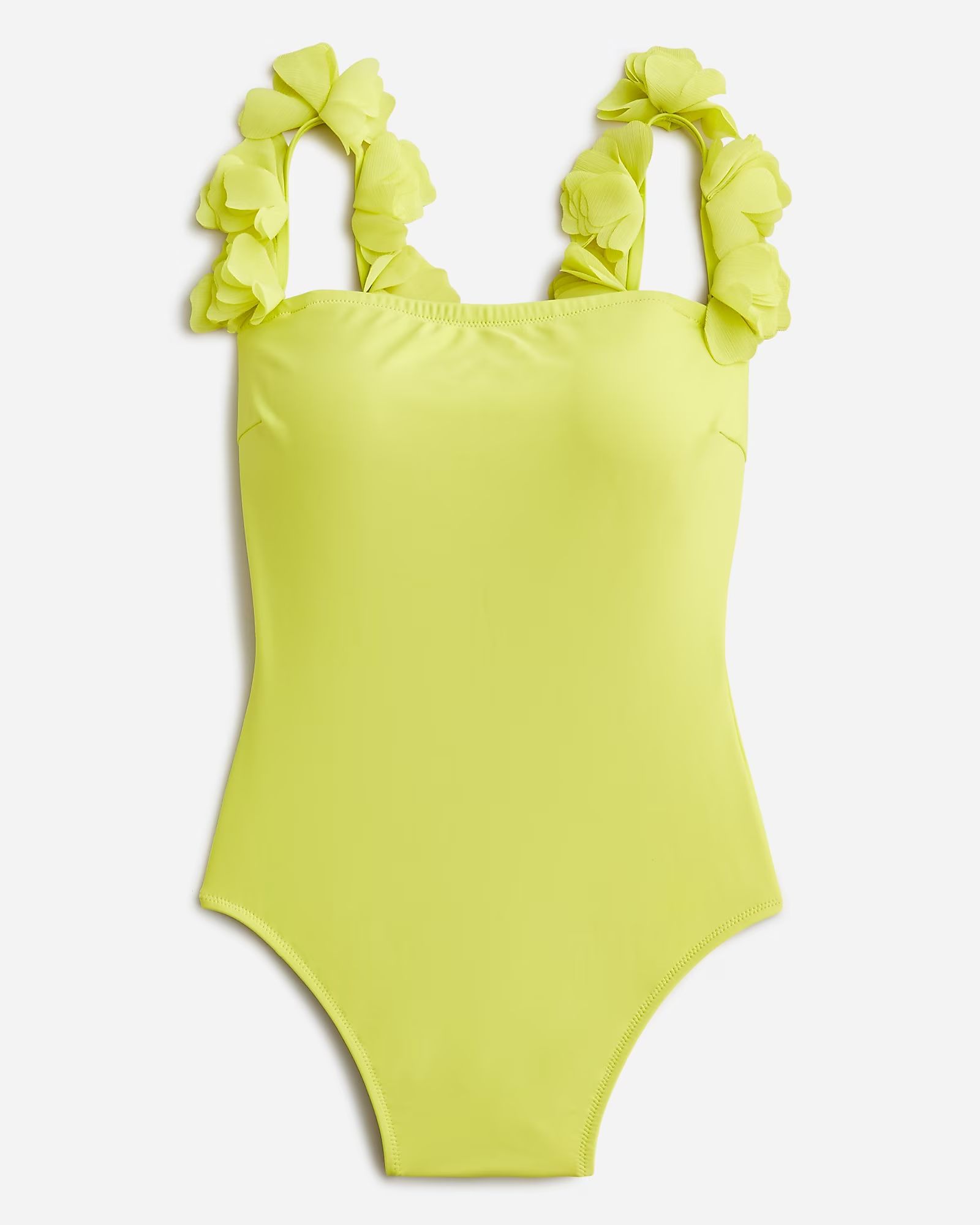 Flower-strap one-piece swimsuit | J.Crew US