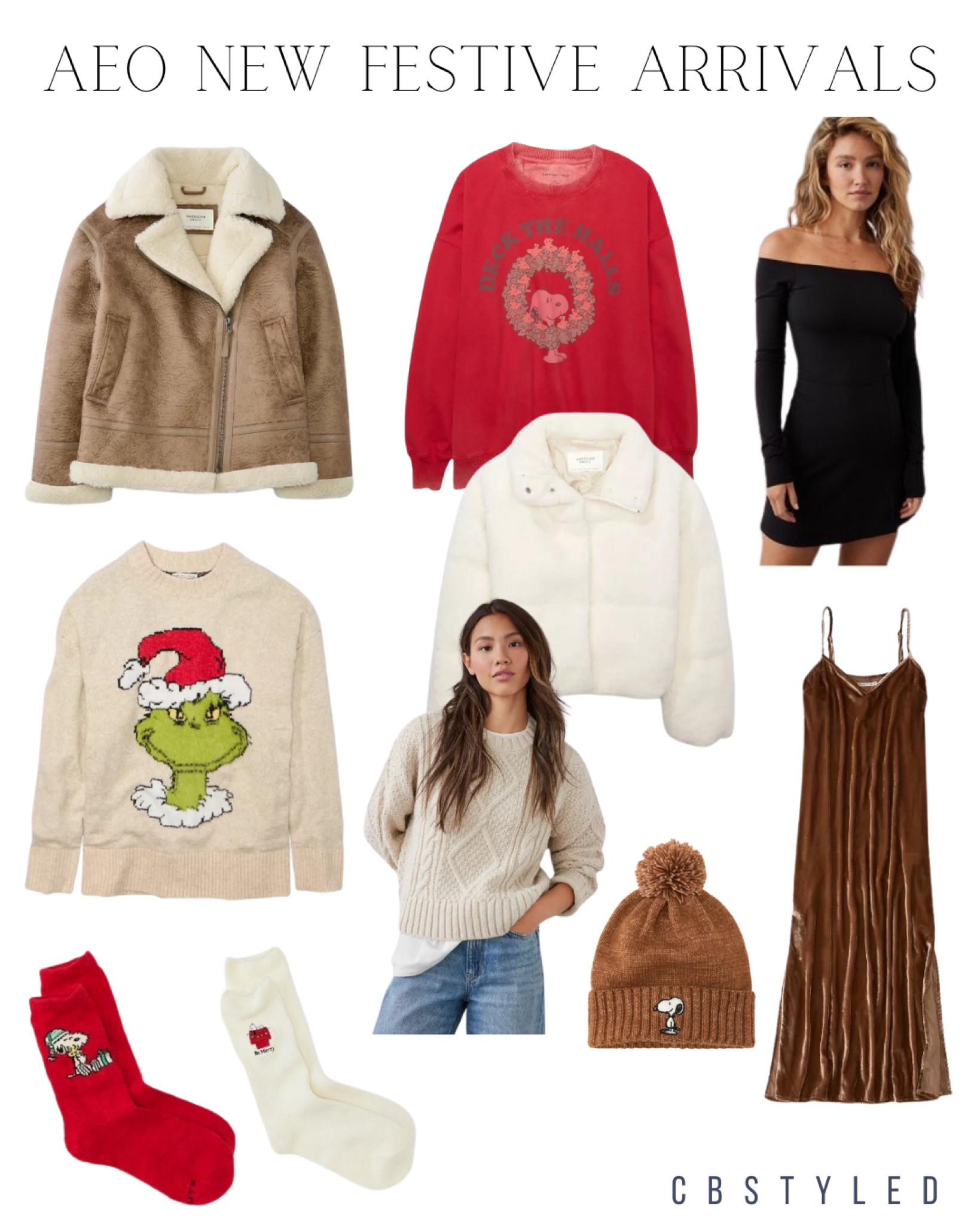 New festive arrivals from AEO! American eagle winter outfit ideas, holiday fashion finds, winter style 

#LTKHoliday #LTKstyletip #LTKSeasonal