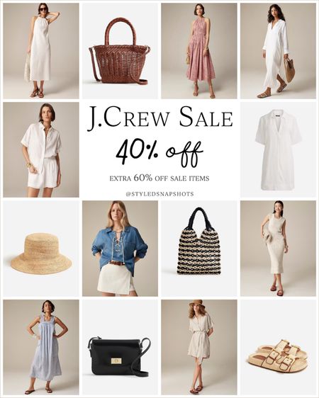 Jcrew sale! 40% off tons of items plus an extra 60% off sale items with code SUMMER

white dress, summer dress, summer outfit, summer tote 

#LTKSeasonal #LTKFindsUnder100 #LTKSaleAlert