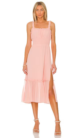 Arden Midi Dress | Light Pink Dress | Peach Dress | Nude Dress | Blush Dress | Revolve Clothing (Global)