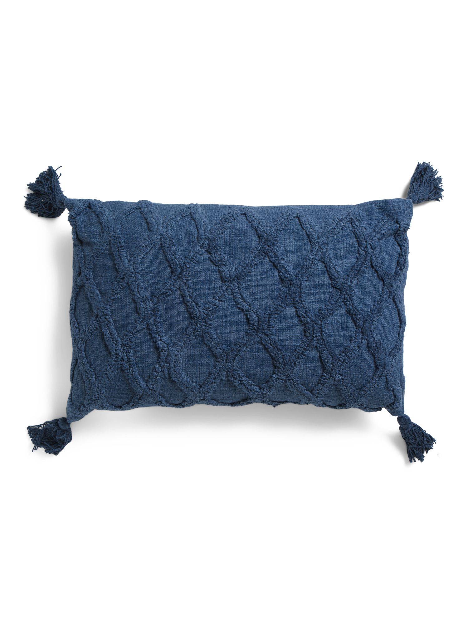 14x22 Tufted Cotton Tassel Pillow | TJ Maxx
