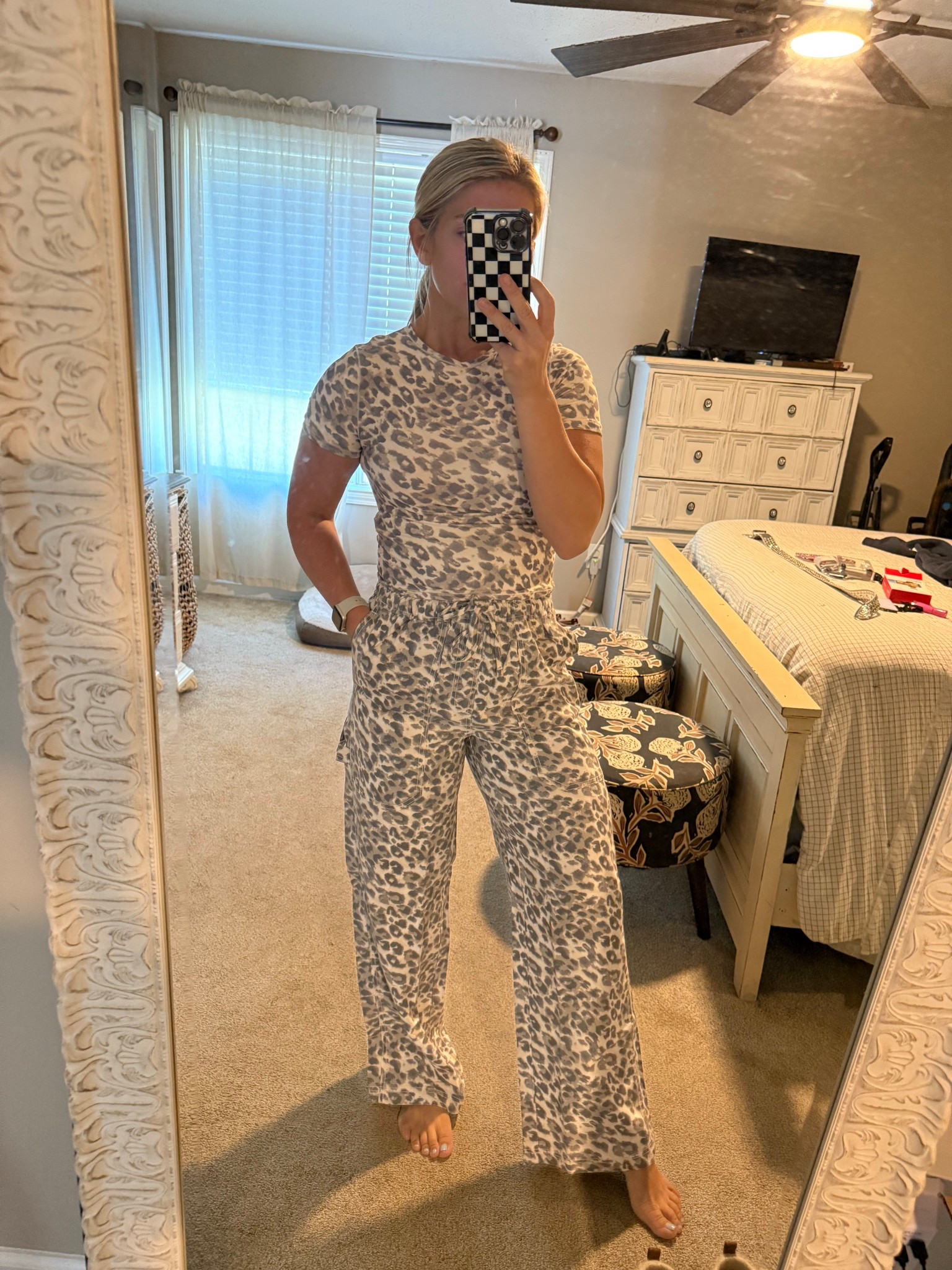 Are you joking?!? I am obsessed!!!! Wearing the size small pants and medium top and 34B bra! All on sale for Labor Day! 

#LTKSeasonal #LTKFindsUnder50 #LTKStyleTip