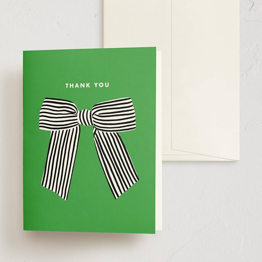 Minted Thank You Cards Pack, Set of 10, Folded Thank You Cards with 10 Envelopes, Blank Inside, S... | Amazon (US)