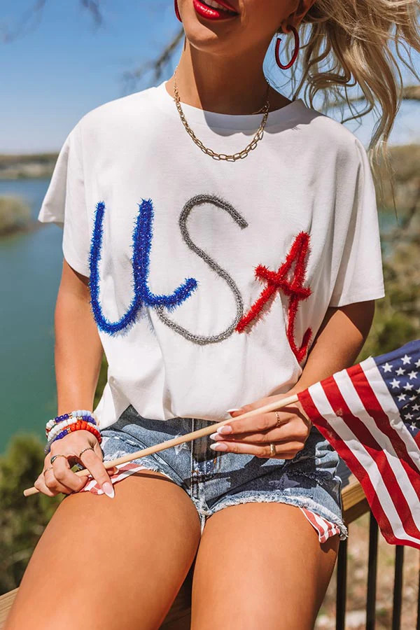 Across The USA Shift Tee | Impressions Online Boutique