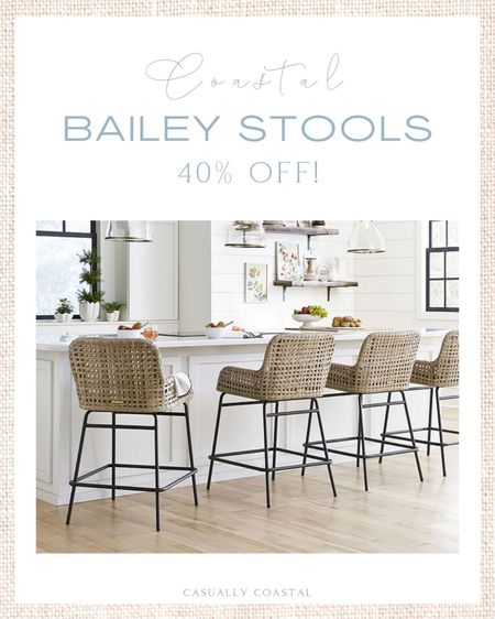 The highly-rated woven Bailey stools are 40% off right now - available in both counter and bar height! Now just $240-$258 per stool, and great quality!
-
Beach home decor, beach house furniture, summer home decorations, coastal decor, beach house decor, beach decor, beach style, coastal home, coastal home decor, coastal decorating, coastal house decor, kitchen, coastal stools, rattan stools, rattan counter stools, woven bar stools, counter stools under $300, counter stools under $250, bar stools under $300, kitchen stools, bar stools under $250, bar stools under $300, affordable stools, affordable kitchen stools, stools on sale, affordable furniture, woven stools, ballard designs stools, coastal bar stools, kitchen bar stools, stools for white kitchen 

#LTKCyberweek #LTKhome #LTKsalealert