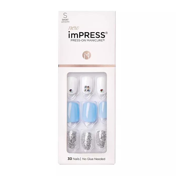 Kiss imPRESS Press-On Manicure False Nails - I'd Rather Be - 30ct | Target