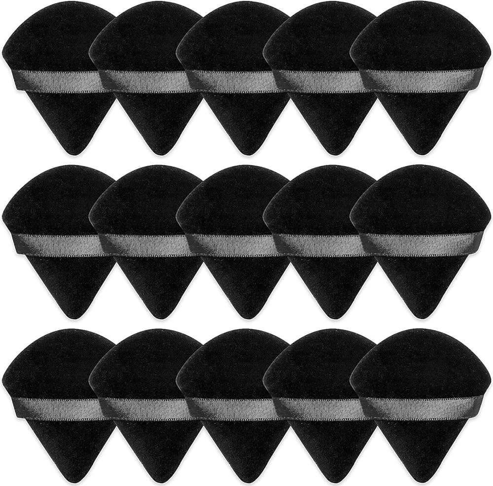 15 Pieces Powder Puff Triangle Makeup Puff Pure Cotton Powder Velour Face Ultra Soft Washable Bod... | Amazon (US)