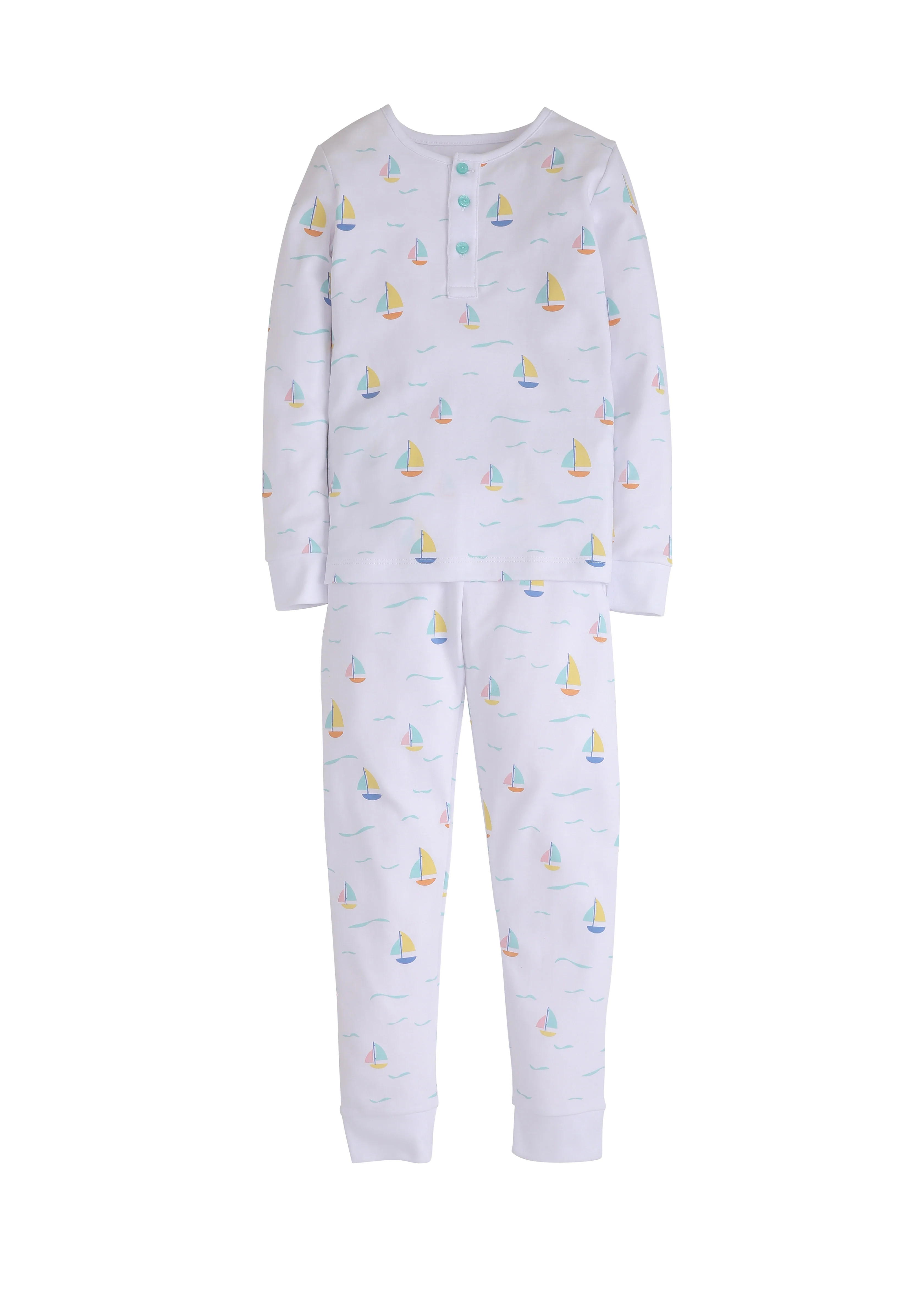 Little English Boy Printed Jammies - Smooth Sailing | JoJo Mommy
