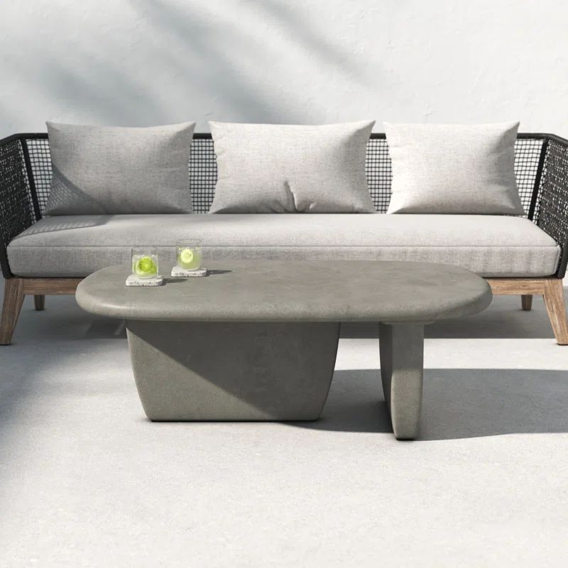 Barkett Concrete Outdoor Coffee Table | Wayfair North America