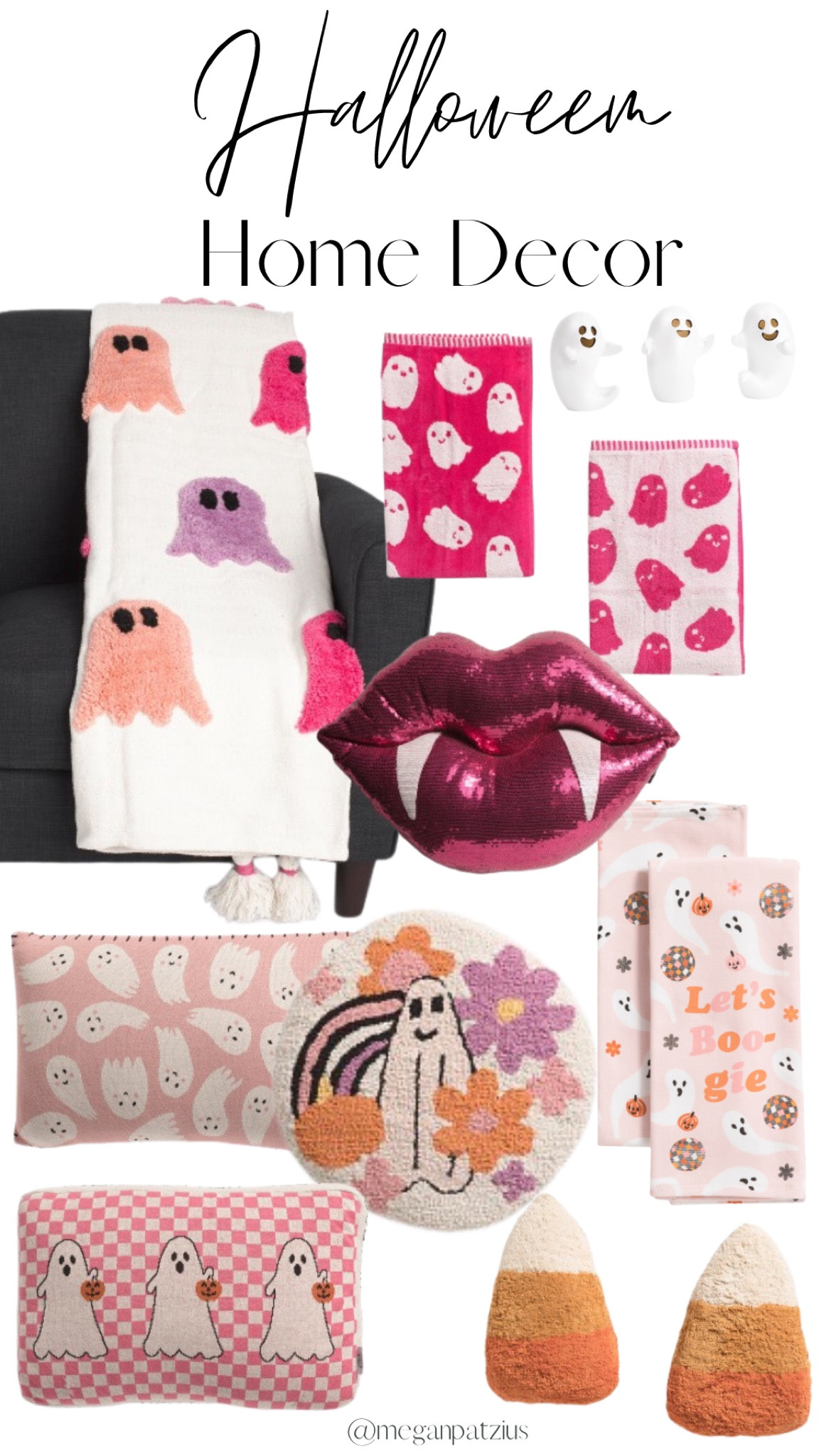 Homegoods, TJMaxx, & Marshall’s Halloween home decor. Retro pink ghosts blankets & pillows. 

#LTKSeasonal #LTKHome