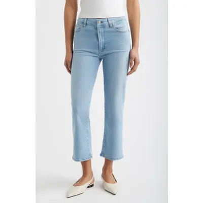 FRAME Pixie Le Sleek Straight High Waist Ankle Straight Leg Jeans in Femma at Nordstrom, Size 30P | Nordstrom