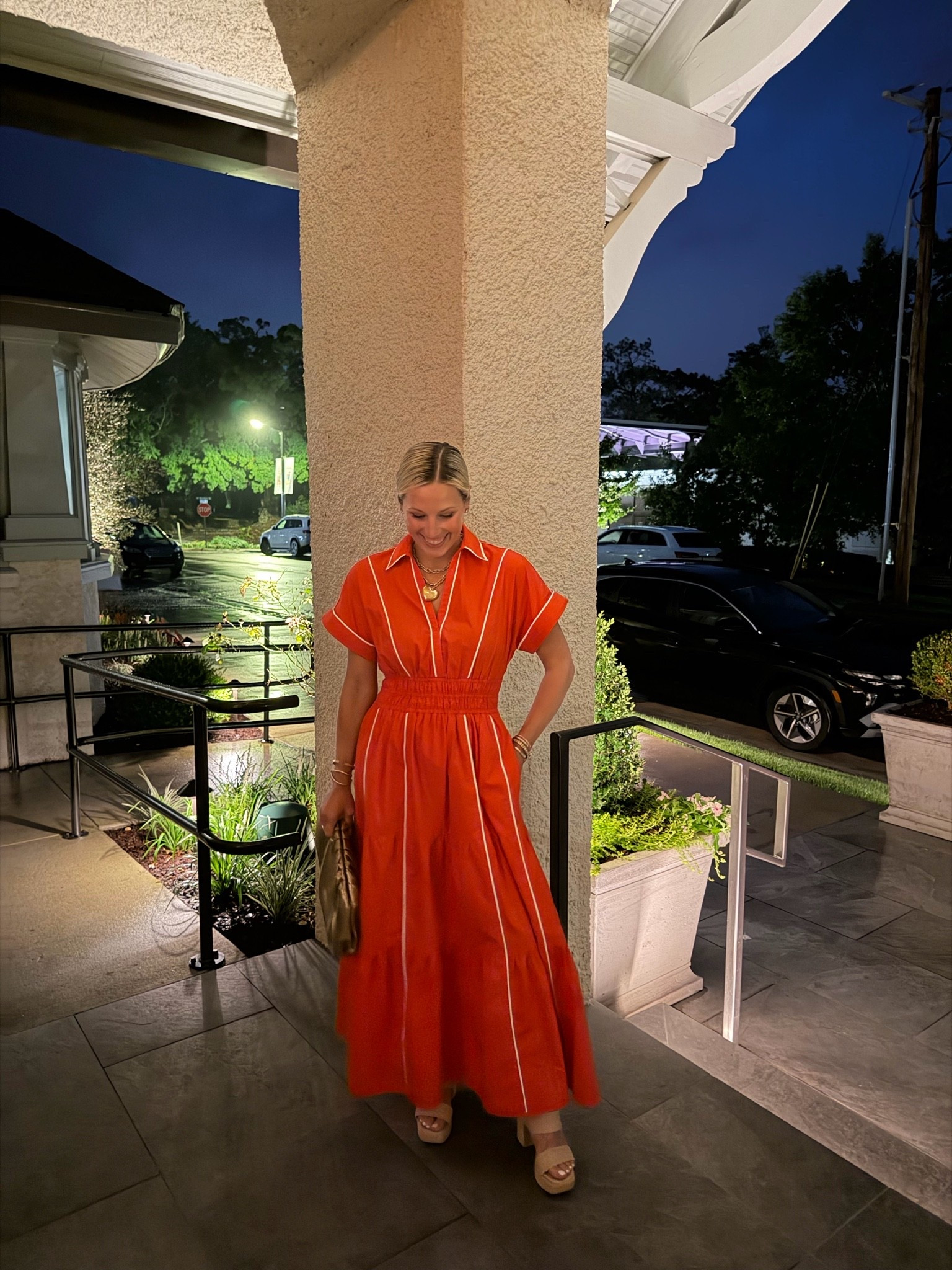 Anthro dress size XS 
Shoes run TTS

#LTKootd #LTKPetite