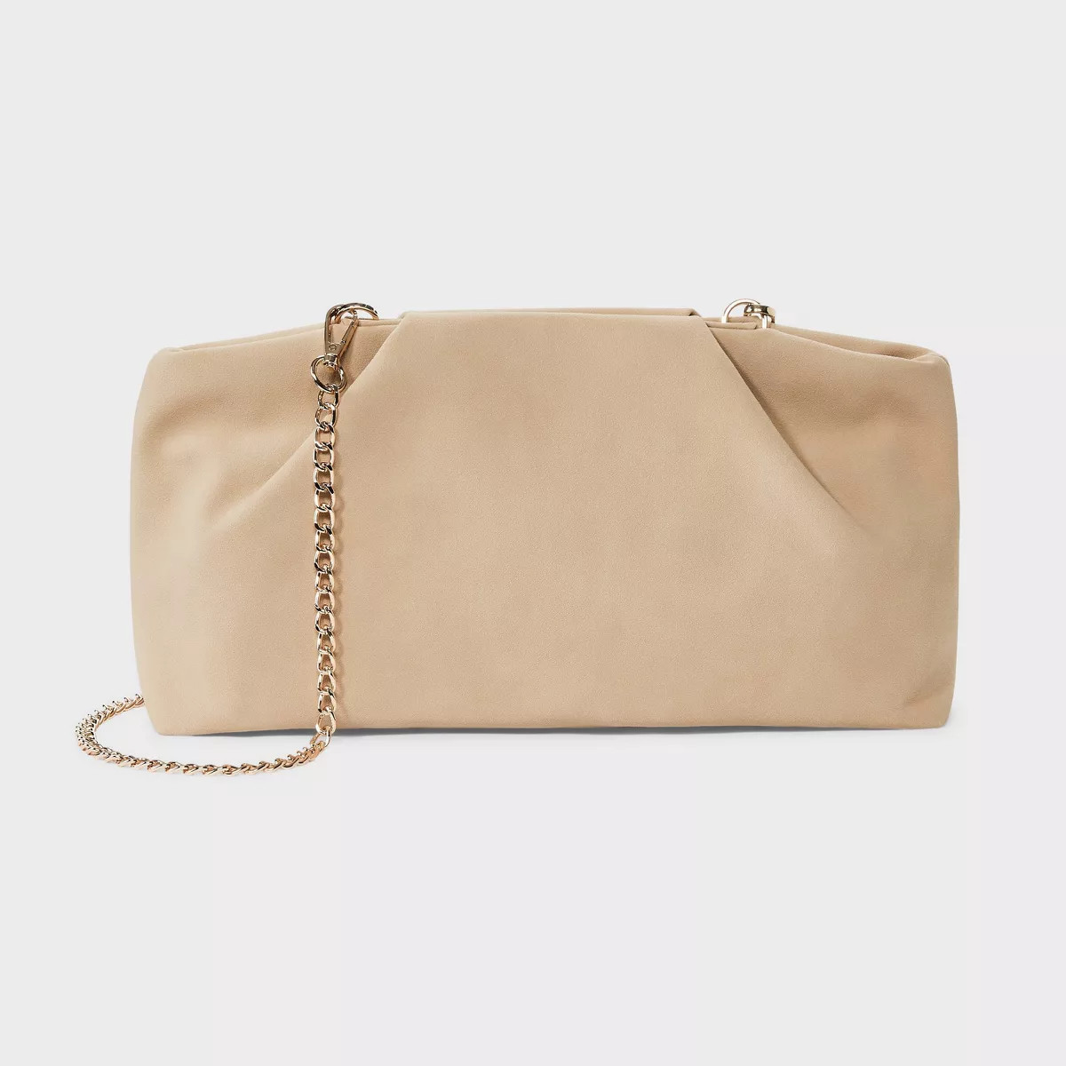Slouchy Clutch with Chain Crossbody - A New Day™ Tan | Target