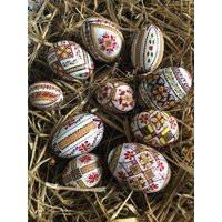 Unique Easter Decorated Egg | Real Duck & Small Chicken Egg For Decoration/Collectible/Gift, Set Of 10 Mixed Painted Eggs | Etsy (US)