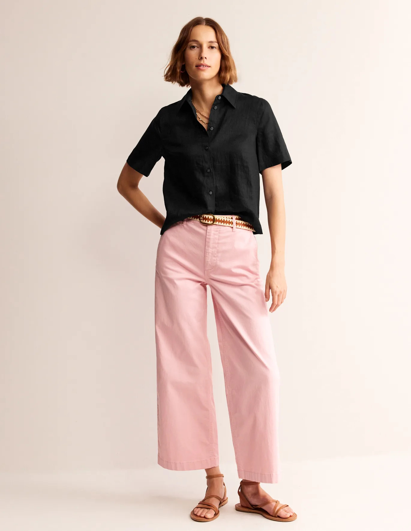 Hazel Short Sleeve Linen Shirt | Boden (US)