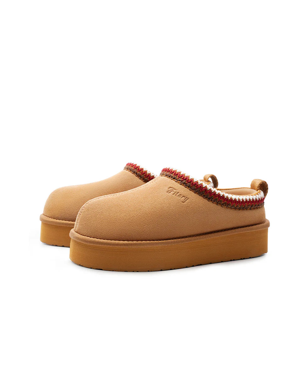 Nina | Platform Fuzzy Slippers | Fitory Footwear US