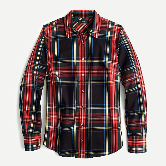 Slim stretch perfect shirt in Stewart tartan | J. Crew US
