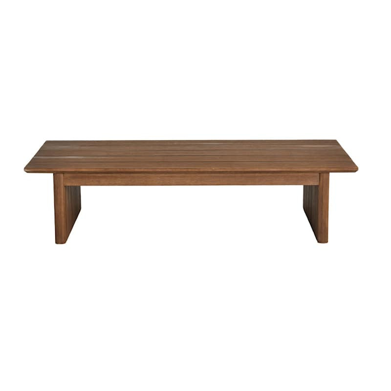 Oakes Driftwood Finish Acacia Wood Patio Coffee Table | At Home