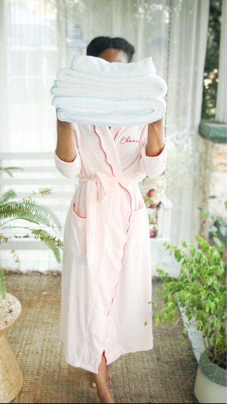 The coziest Terrycloth robe. Can be personalized and also the best towels 

#LTKSeasonal #LTKhome