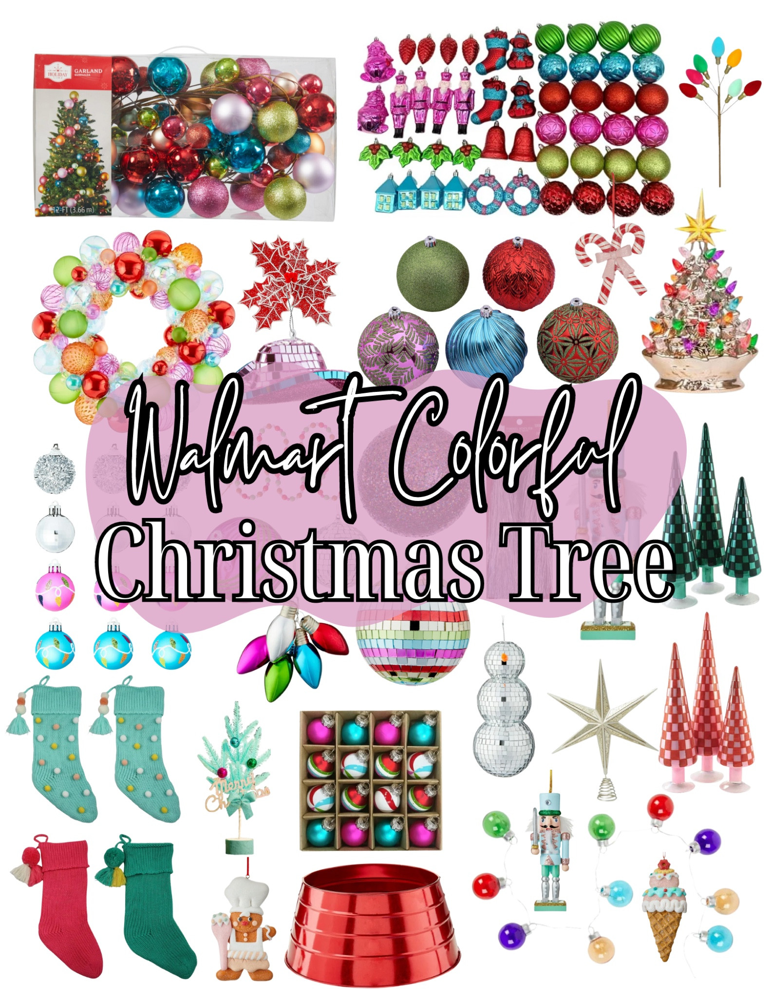 🎄 Looking to add some vibrant and colorful touches to your holiday decor? Check out these fun and festive Walmart finds! Bright ornaments, playful wreaths, and quirky nutcrackers are the perfect way to bring your Christmas tree to life! ✨ #WalmartHome #ColorfulChristmas #ChristmasDecor #TreeInspo #LTKHoliday #HolidayVibes #WalmartFinds #ChristmasOrnaments

#LTKSeasonal #LTKHome #LTKFindsUnder50